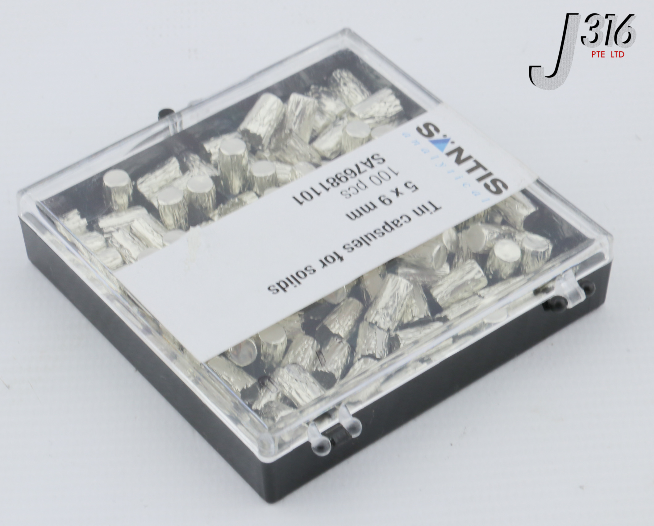 27575 SANTIS ANALYTICAL TIN CAPSULES FOR SOLIDS, 5X9MM (NEW